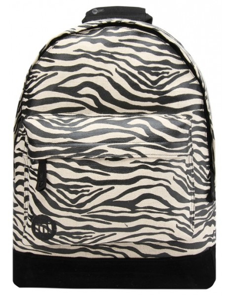 Mi-Pac Backpack Canvas Zebra Black | Mister Pac